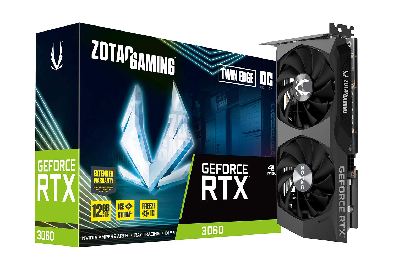 ジャンク zotac GeForce RTX3060グラフィックボード通電OK
