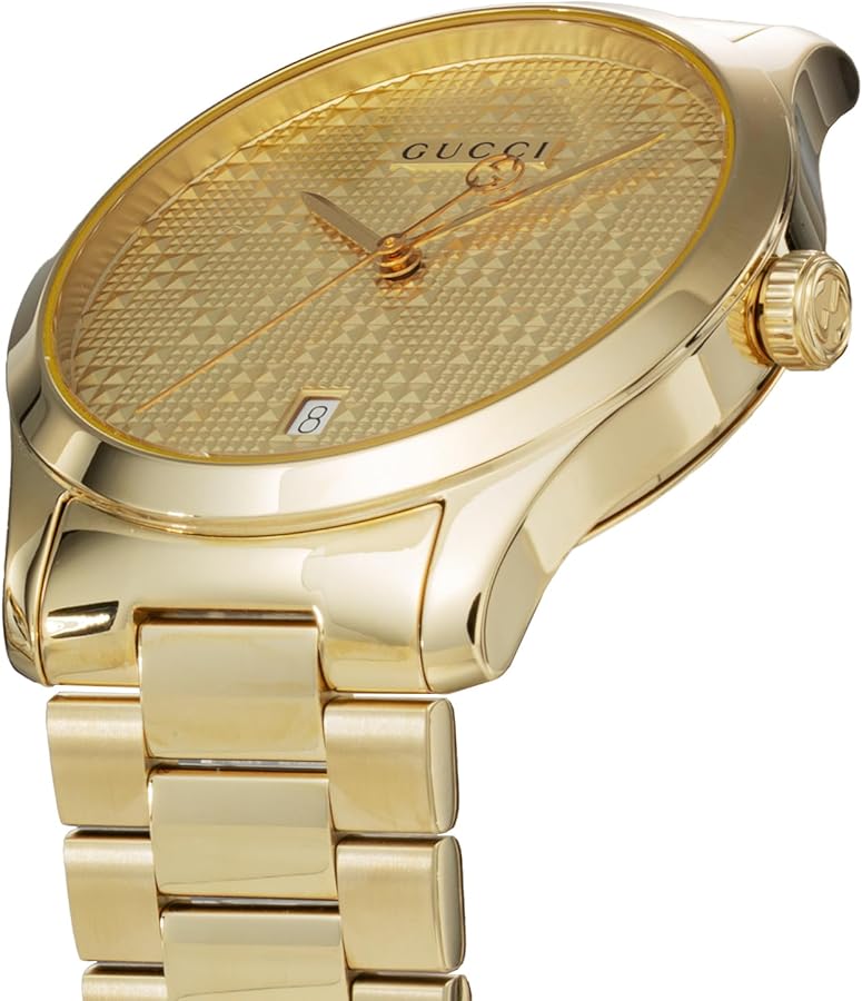 Amazon.co.jp: [GUCCI ]グッチ 腕時計Gﾀｲﾑﾚｽ YA126461A ゴールド文字盤