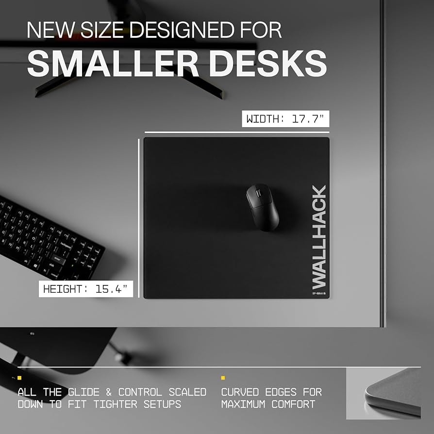 Amazon.com: Wallhack SP-004A Black Glass Gaming Mouse Pad – 4th