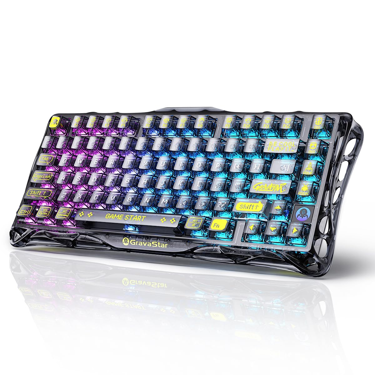 Amazon.com: GravaStar Mercury K1 Lite 75% Gaming Keyboard, 2.4GHz