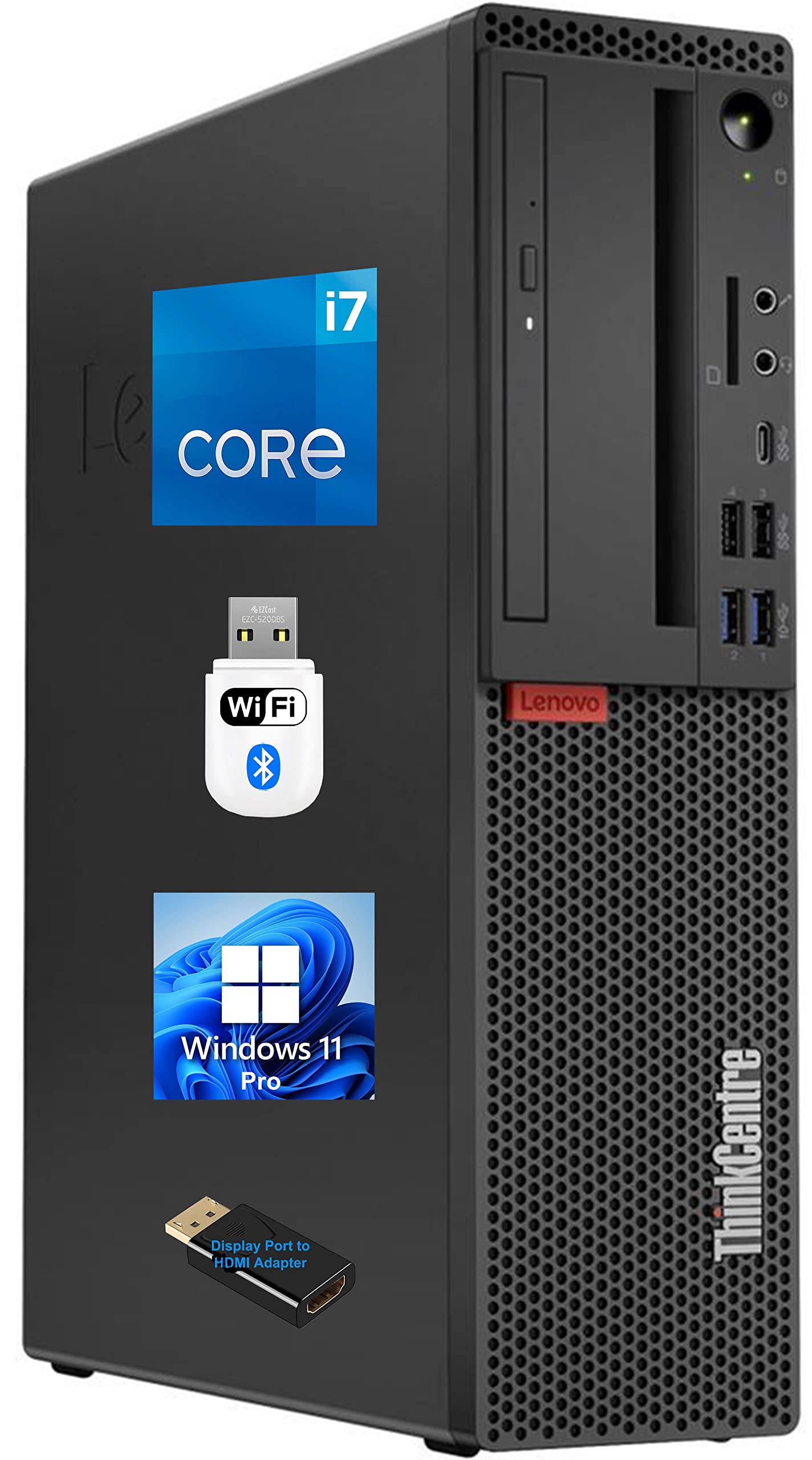 Amazon.com: Lenovo ThinkCentre M720S SFF Desktop, Intel i7-9700