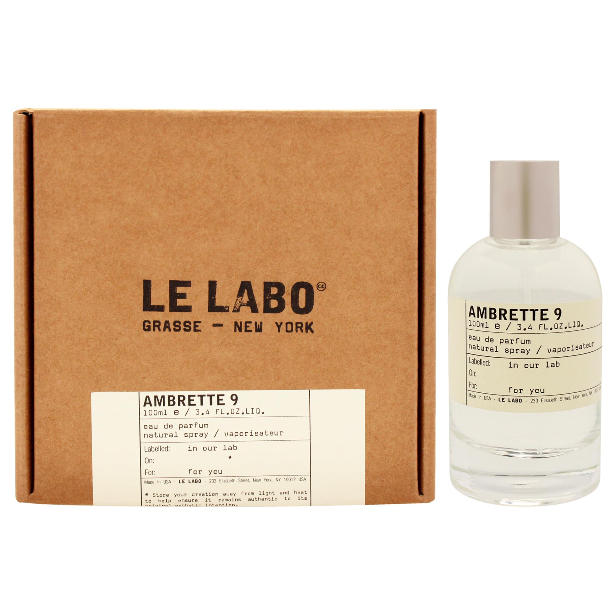 Amazon.com : Ambrette 9 by Le Labo for Unisex - 3.4 oz EDP Spray