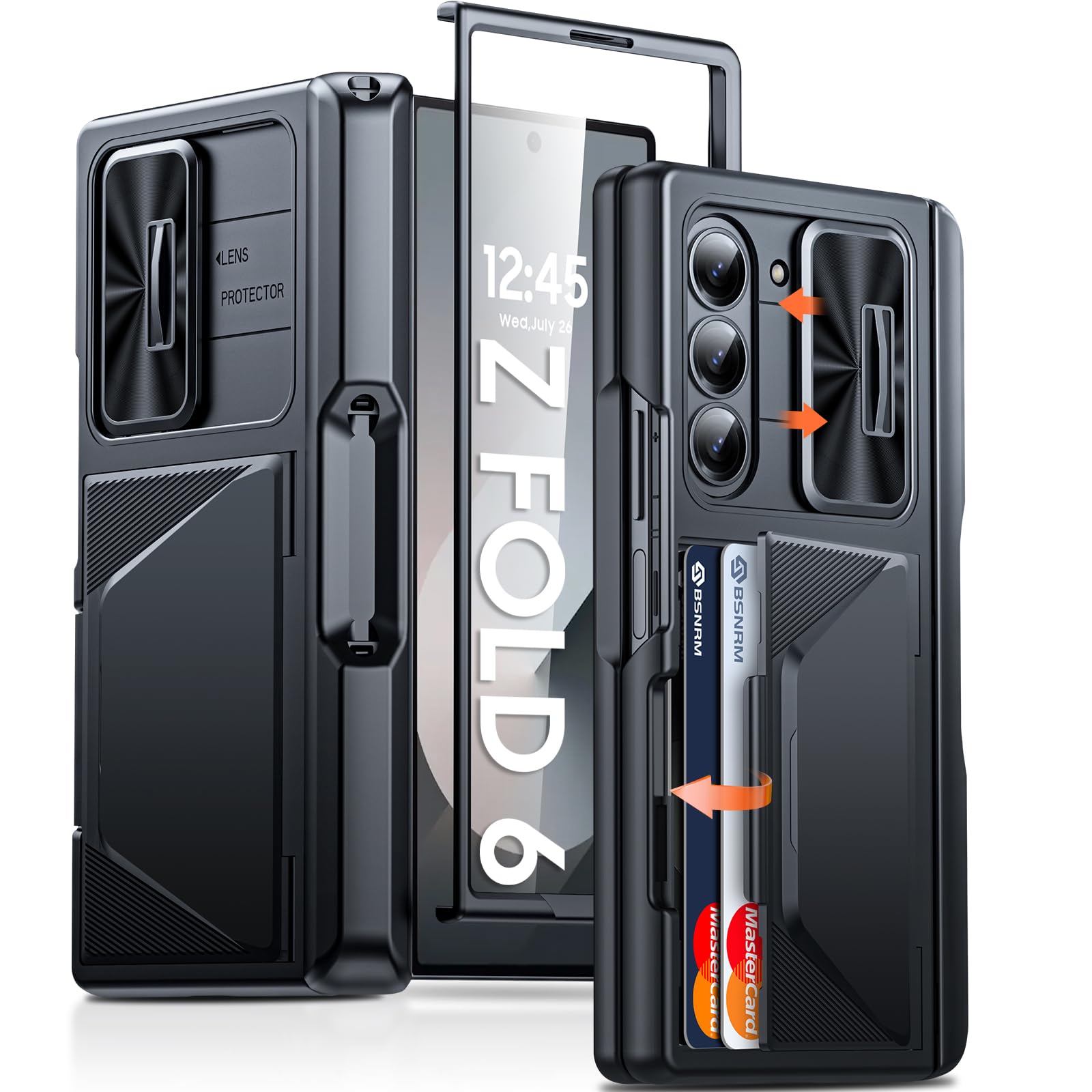Amazon.com: BSNRM for Samsung Galaxy Z Fold 6 Case with Card