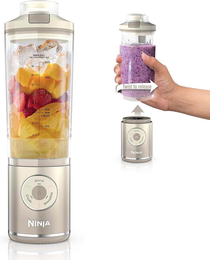 Amazon.com: Ninja Blast Max, Portable Blender + Twist & Go