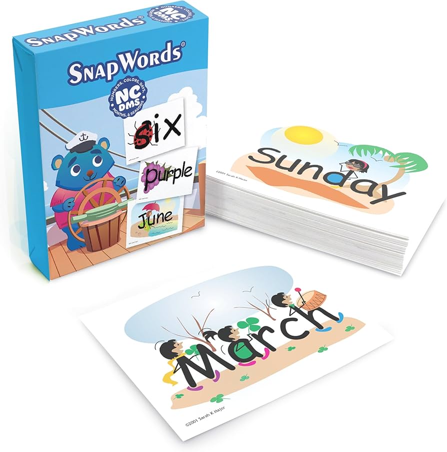Amazon.com: SnapWords® Numbers, Colors, Days, Months & Seasons
