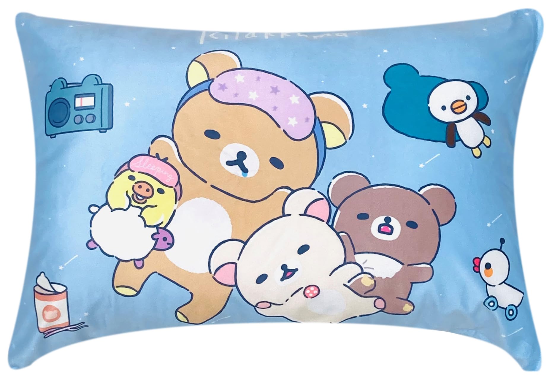 Amazon｜MORIPiLO リラックマ 枕カバー (とろける肌触り なめらか