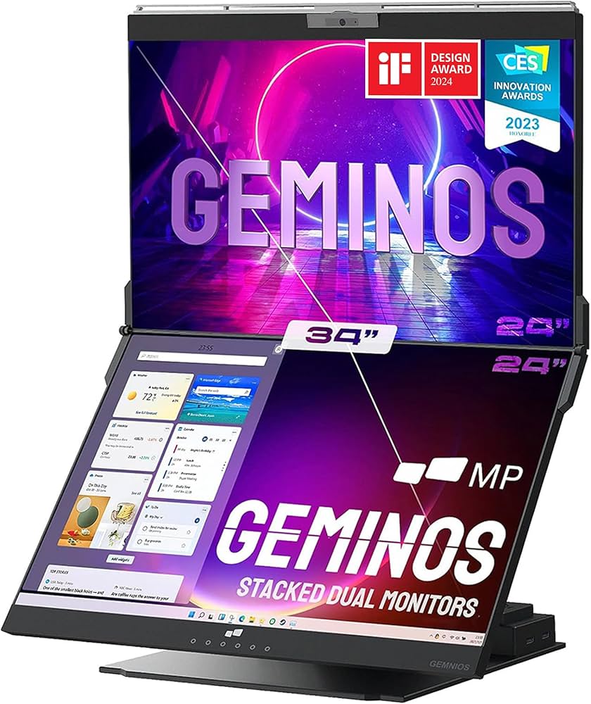 Amazon.com: Mobile Pixels Geminos (2 x 24 inch) IPS Dual Stacked