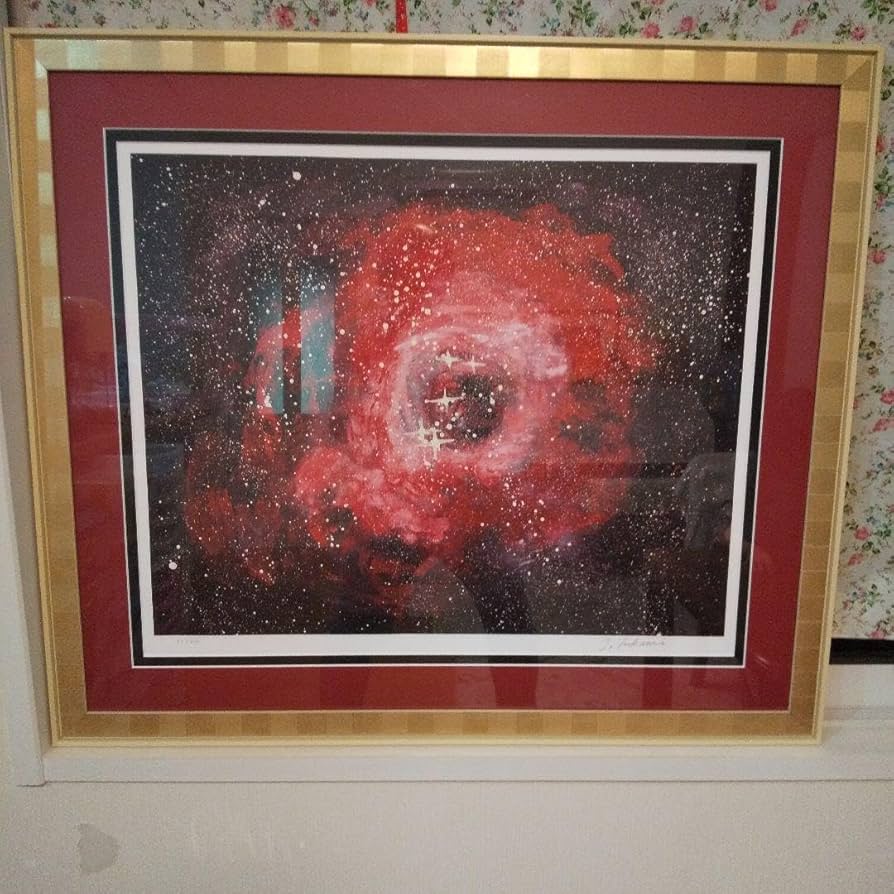 Amazon.co.jp: 深見東洲 絵画 『バラ星雲』リトグラフ エディション