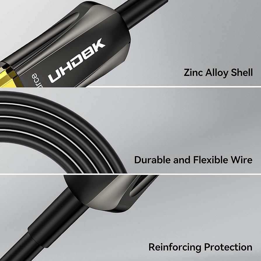 Amazon | 8K 光ファイバーHDMI ケーブル 15M 48Gbps 超高速 HDMI 2.1