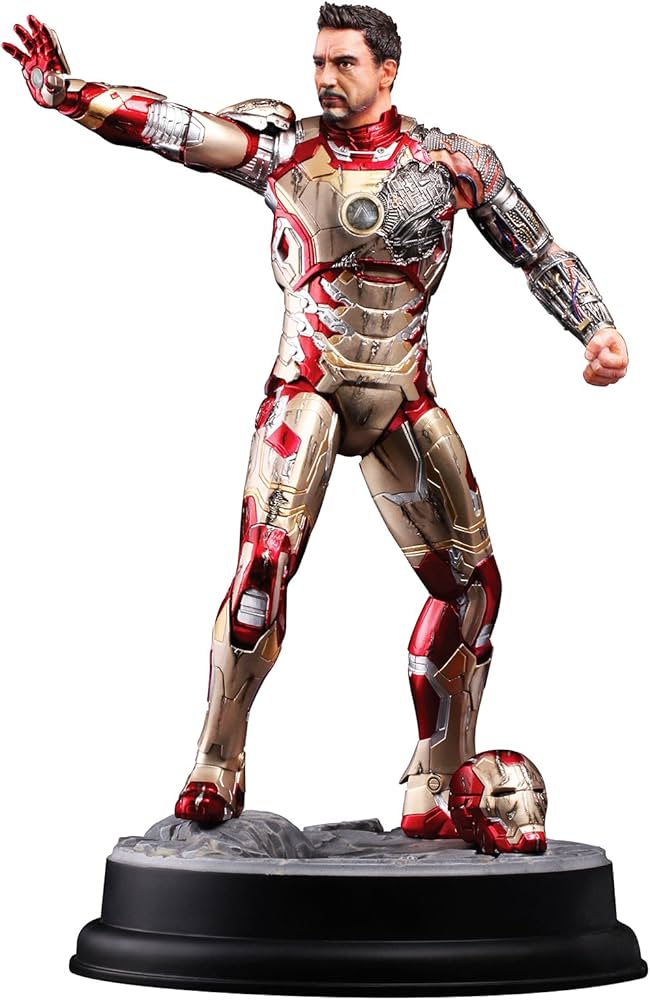 Amazon.com: Dragon Models Iron Man 3 MK XLII Battle-Damaged Armor