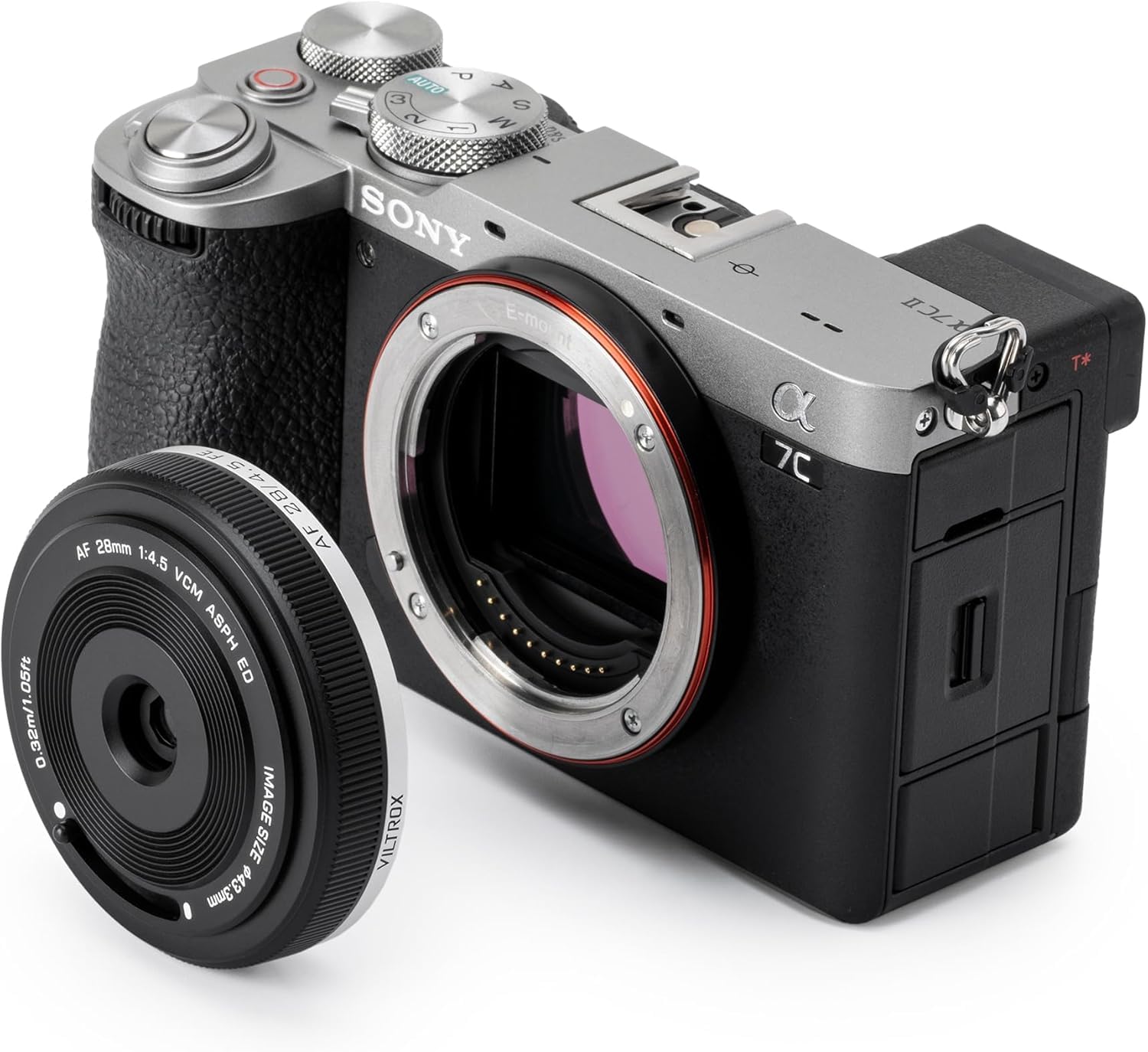 VILTROX AF 28mm F4.5 Pancake Lens for Sony E Mount, Auto Focus