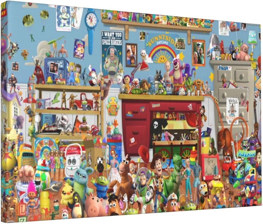 Amazon.co.jp: トイストーリー アートパネル キャンバスアート