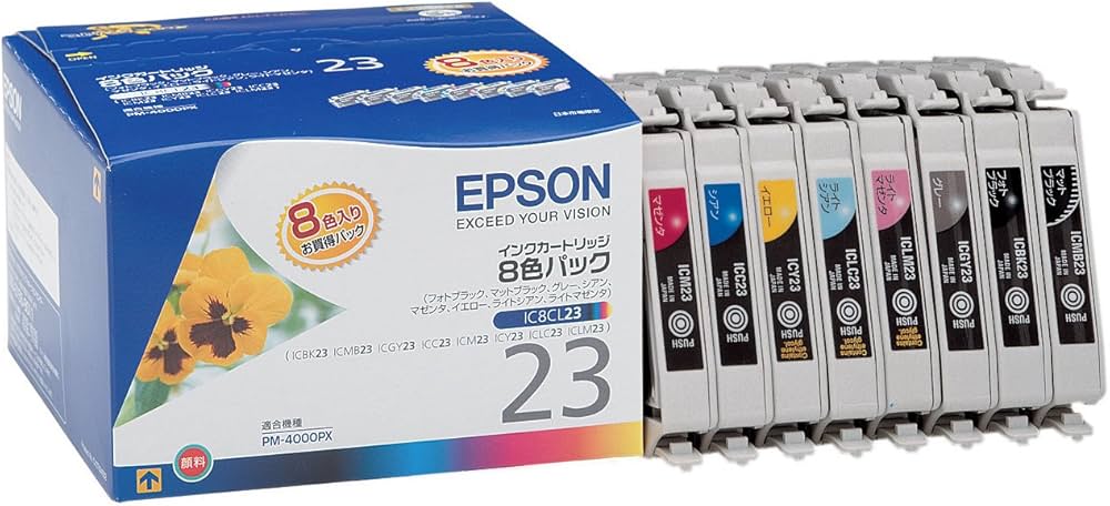 Amazon.co.jp: EPSON 純正インクカートリッジ IC8CL23 インク