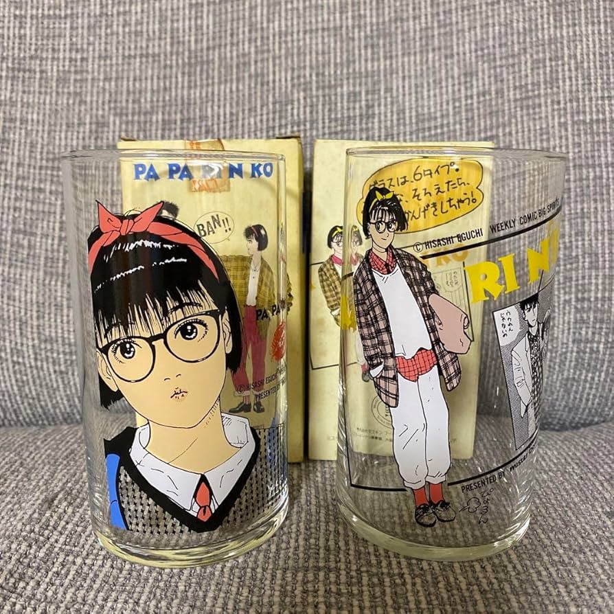 Amazon.co.jp: パパリンコグラス 江口寿史 ミスタードーナツ 2個SET