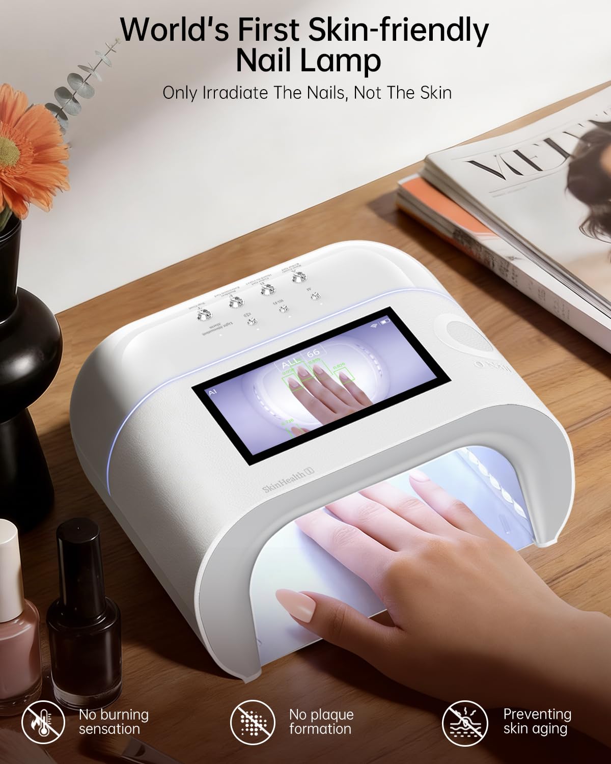 Amazon.com : AI Health Nail Lamp-O NAIL AI Precision Scan,Reduce