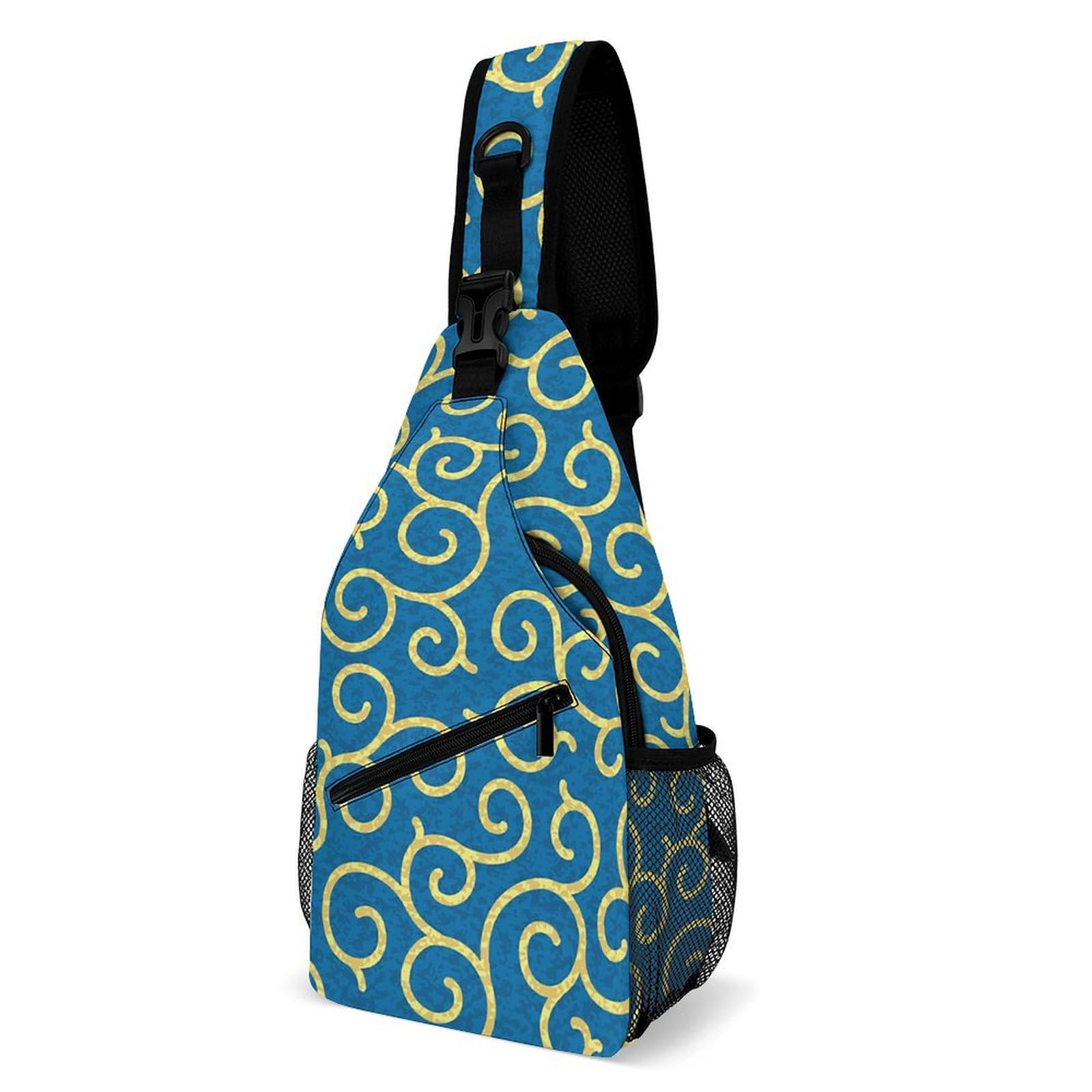 Amazon.co.jp: ボディバッグ 和柄 唐草模様 (2) ショルダーバッグ 斜め