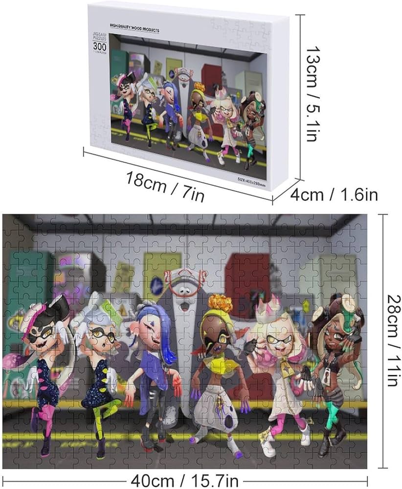 Amazon | スプラトゥーン ジグソーパズル 300/500/1000ピース 木製