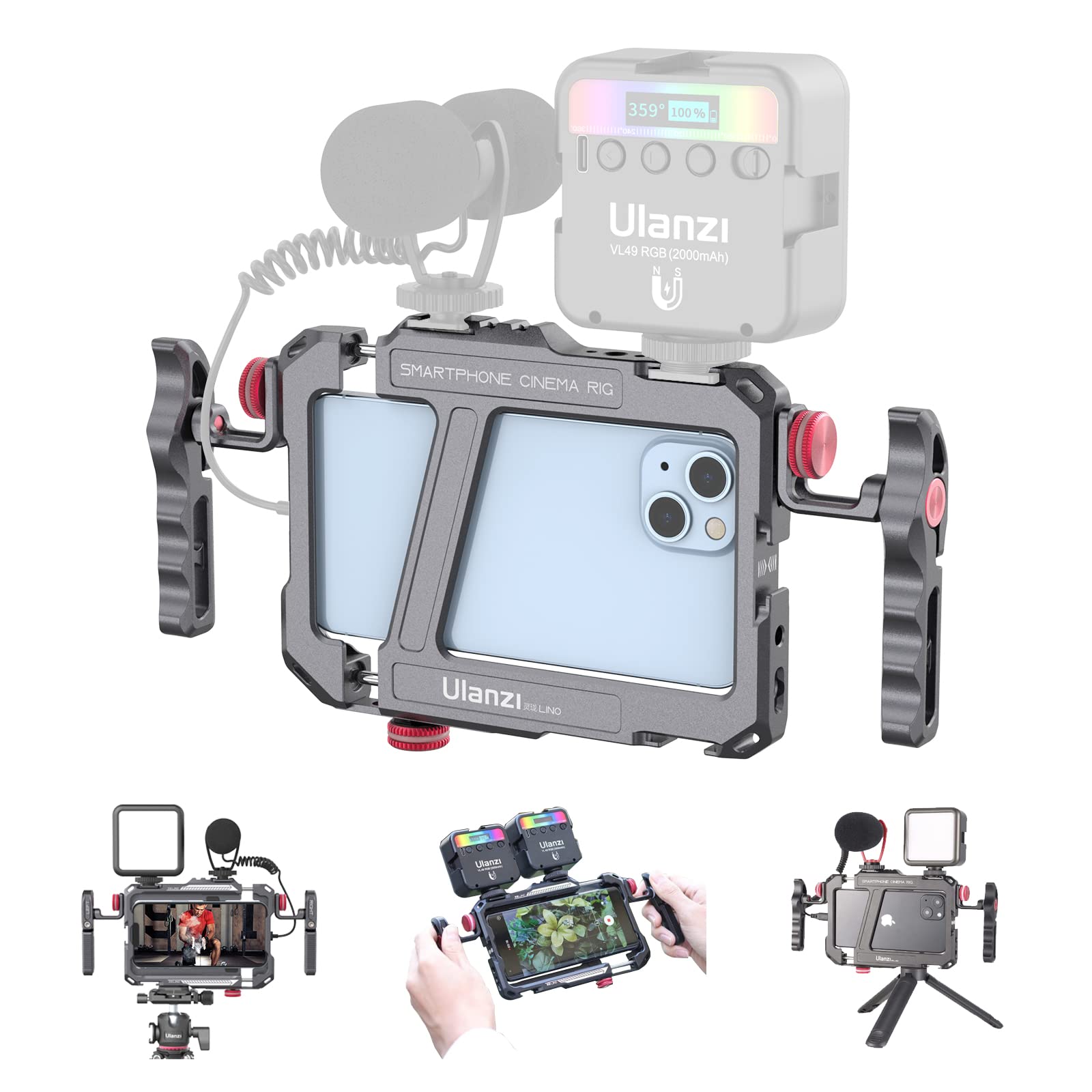 Amazon.co.jp: Ulanzi スマホ用ケージ スマート用フォンビデオリグ