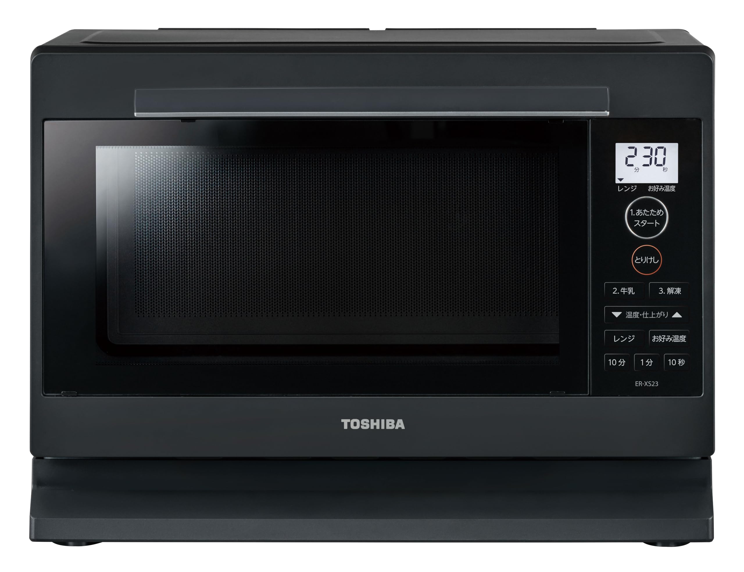 Amazon | TOSHIBA(東芝) 電子レンジ 23L ER-XS23(K) ブラック フラット