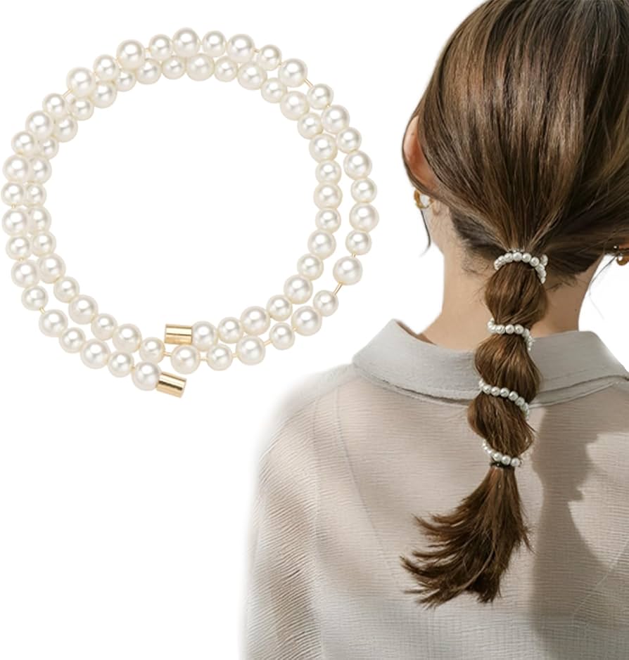 Amazon.co.jp: ZNUJS(さちえ) パール 髪飾り ヘアアクセサリー