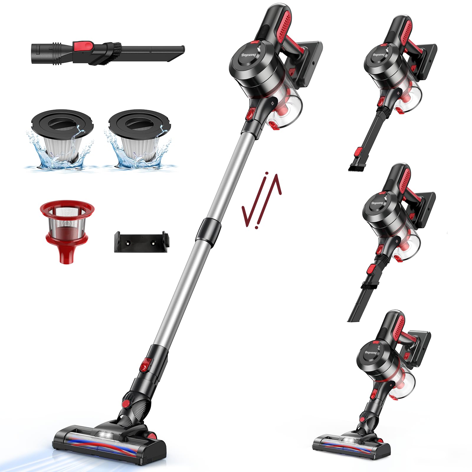 Amazon | 掃除機 コードレス【2025業界初&48000pa強力吸引&24段階