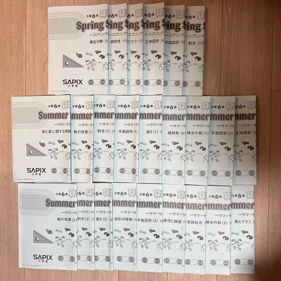 サピックス 小5 算数 テキスト 1年フルセット全58回 春夏冬期講習