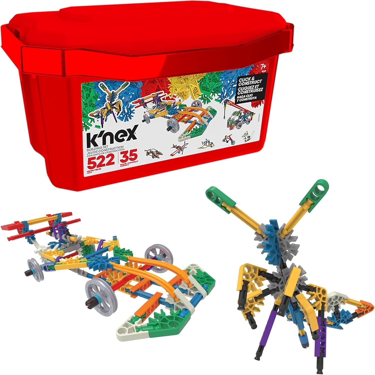 Amazon.com: K'NEX - Click & Construct Value Building Set - 522
