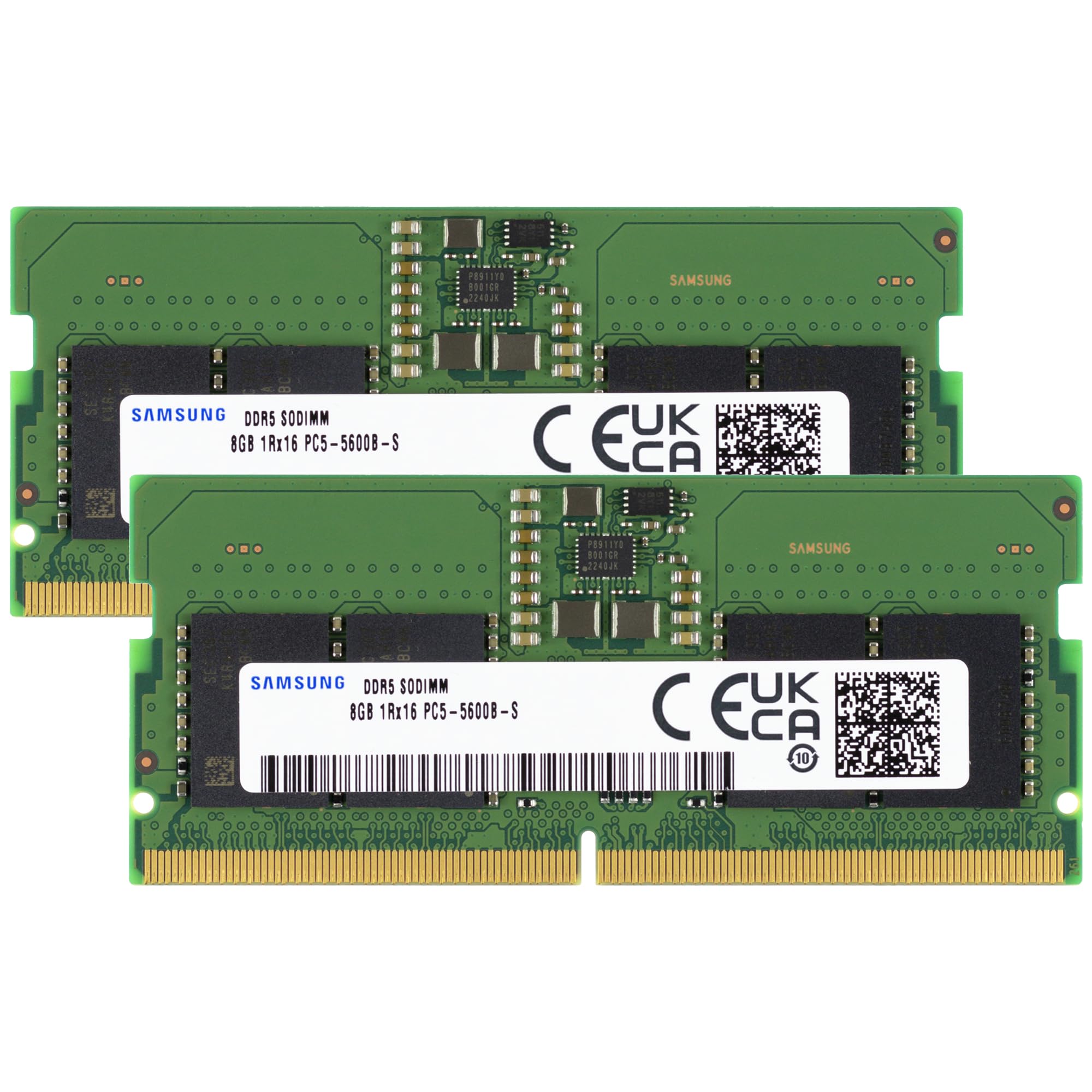 Samsung 16GB (2x8GB) DDR5 5600MHz PC5-44800 CL46 SODIMM 1Rx16