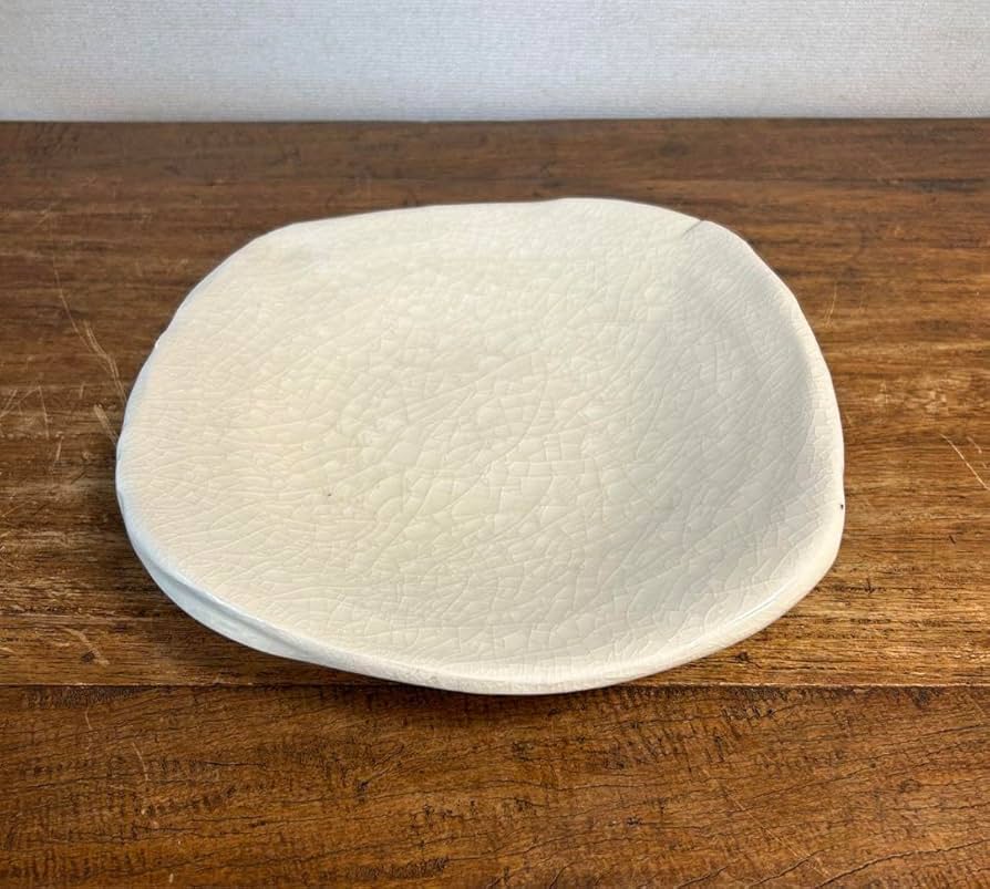 Amazon.co.jp: 鯉江良二 Ryoji Koie 「良」 「1983」 白磁 皿 三足