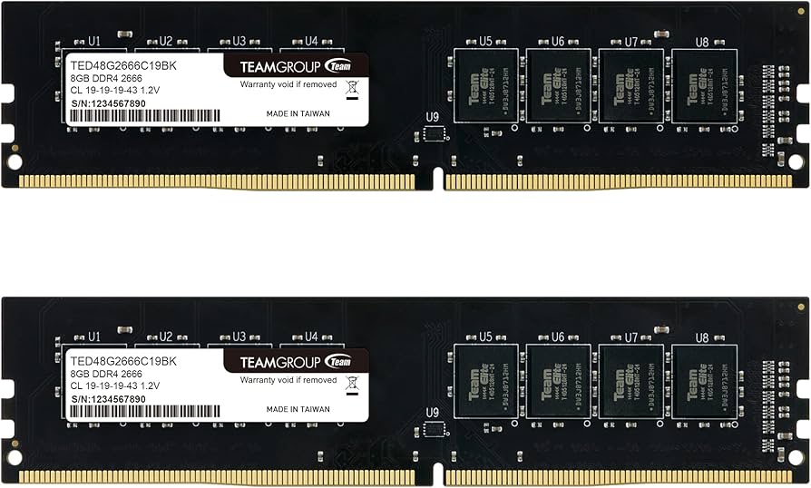 TEAMGROUP Elite DDR4 16GB Kit (2 x 8GB) 2666MHz (PC4-21300) CL19