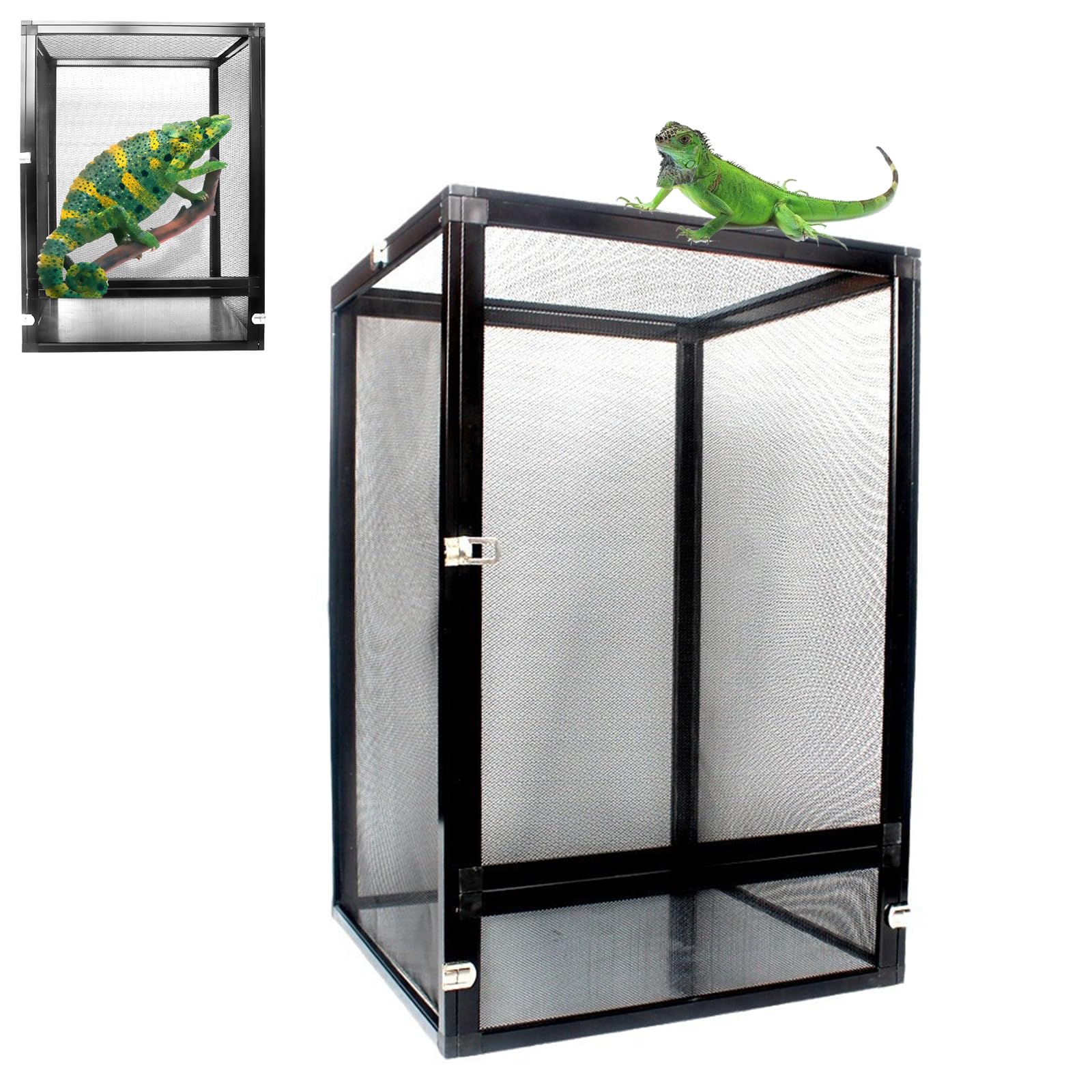 Amazon | Pounjsd 給餌ケージ 大型飼育ケース 爬虫類飼育ケージ 爬虫類