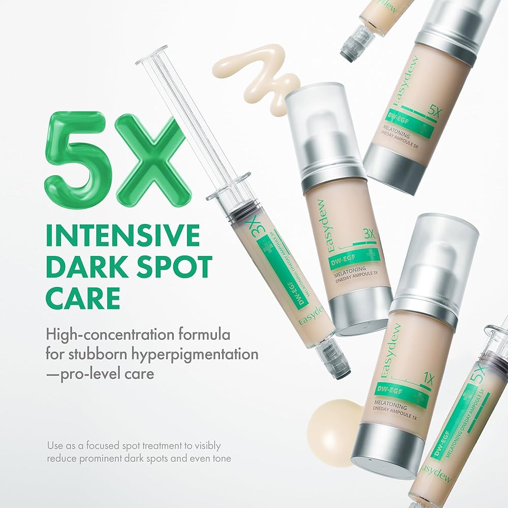 Amazon.com: Easydew DW-EGF Melatoning Ampoule 5X - Hydrating Dark