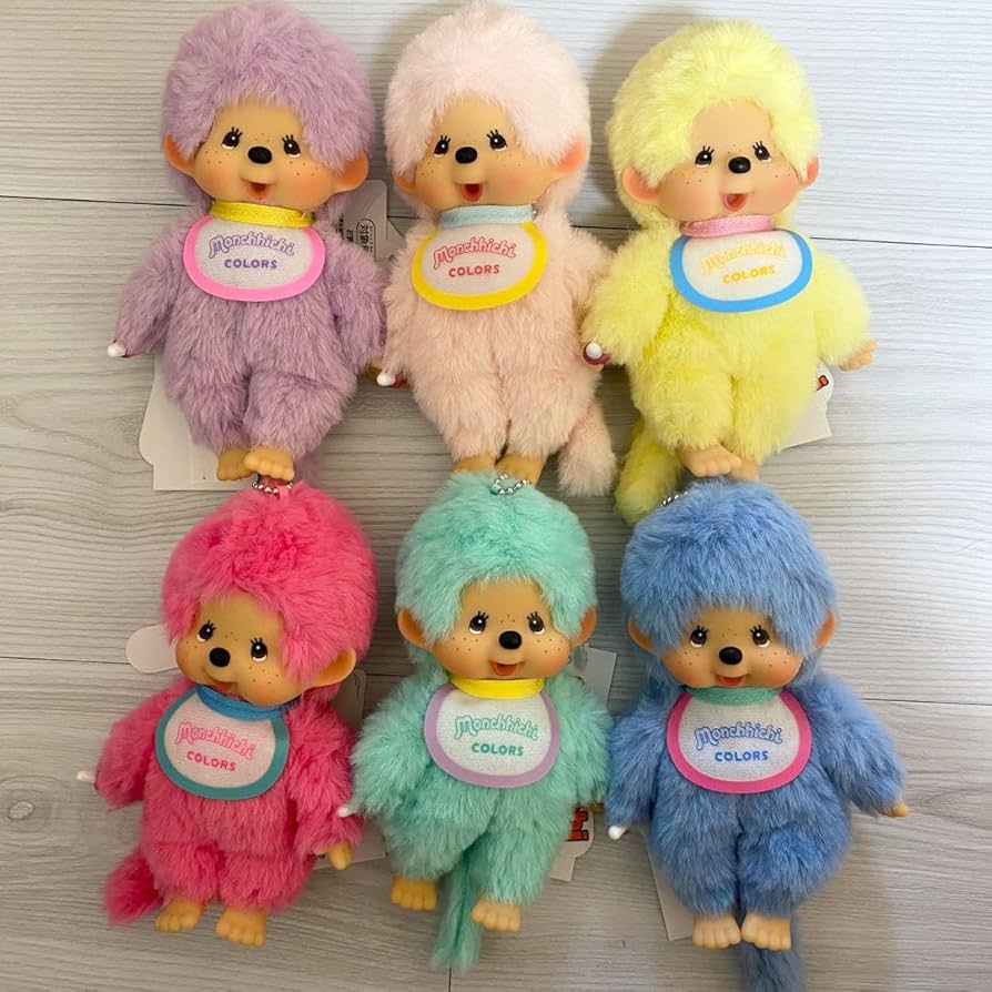 モンチッチ キーチェーン 9色 モンチッチ9個セットハッピーカラー キー