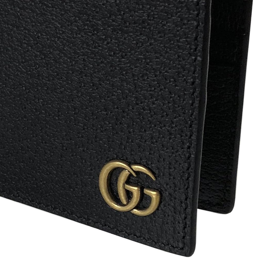 Amazon.co.jp: [グッチ] 二つ折り財布 メンズ 札入れ 小銭入れなし