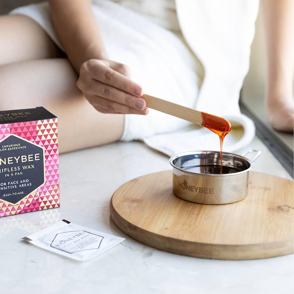 Amazon.com : Honeybee Stripless Wax | Pan with Handle | Spatula