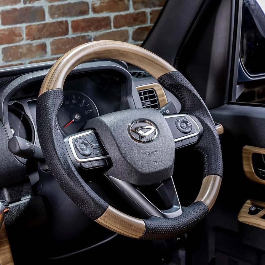 Amazon | WANGAN357 ガングリップ 茶木目ウッド ステアリング S700W