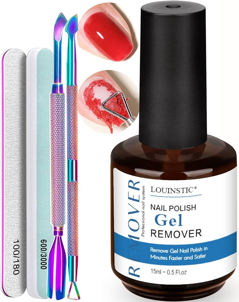 Amazon.com : Gel Nail Polish Remover,Gel Remover for Nails No Need