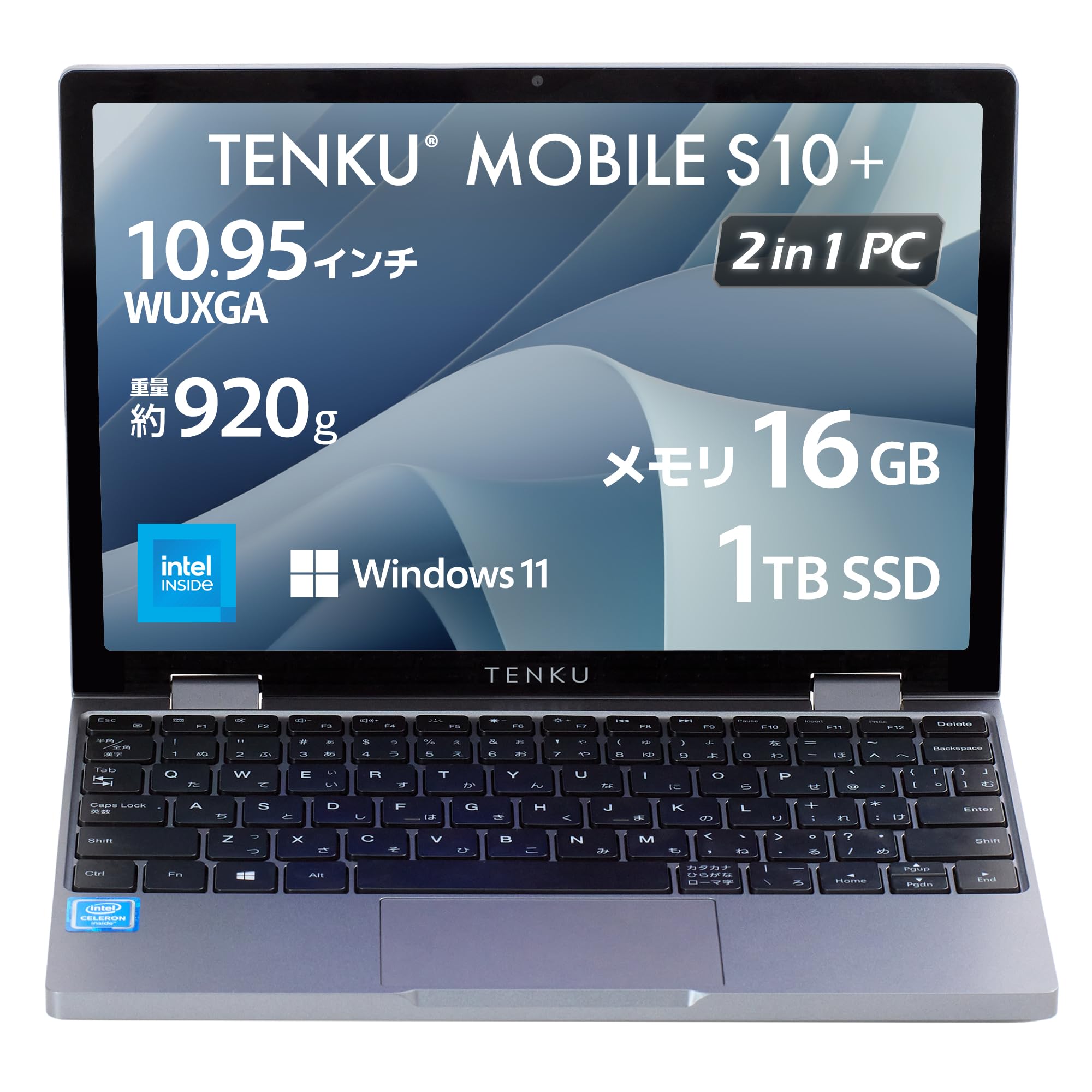 Amazon.co.jp: TENKU MOBILE S10 2in1モバイルノートPC 10.51インチ