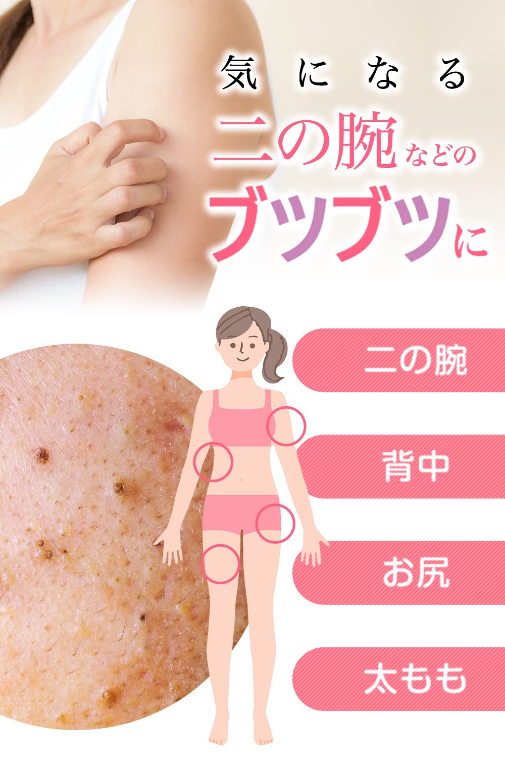 Amazon | Pure Lupie ピュアルピエ 女性用 二の腕ケア 毛孔性苔癬 予防
