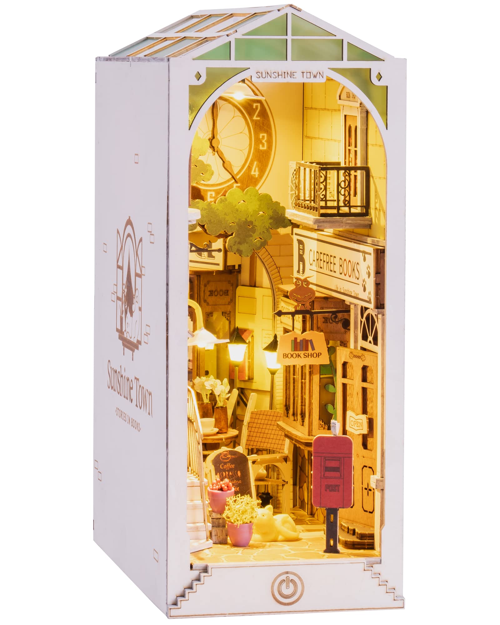 Amazon | Robotime 3D ウッドパズル DIY 木製 ブックヌークキット