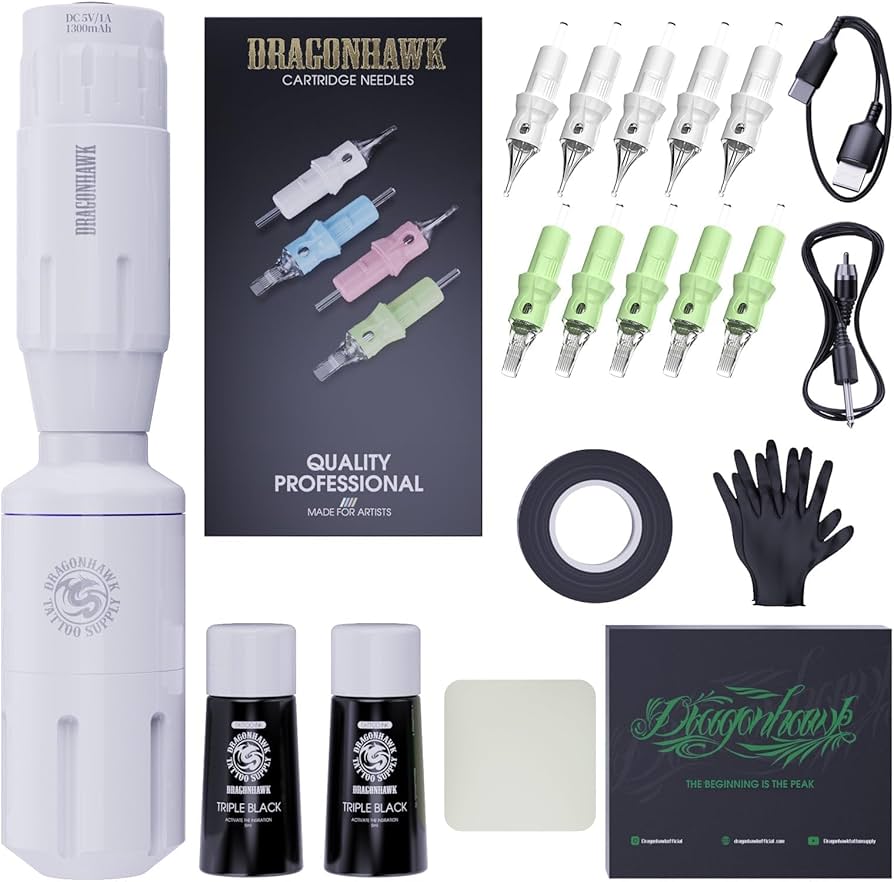 Amazon | ドラゴンホーク タトゥーガン キット S1 ロータリー ペン