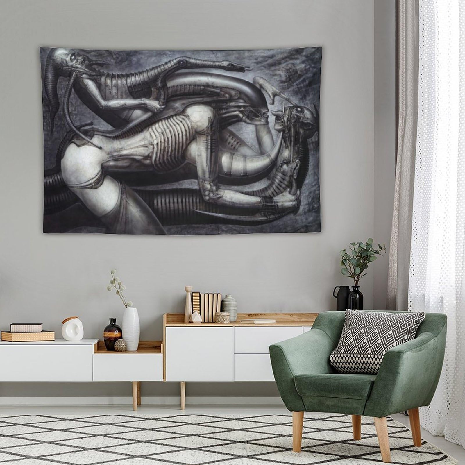 Amazon.co.jp: ポスターやプリントHrギーガーLi Iiエイリアンホラー