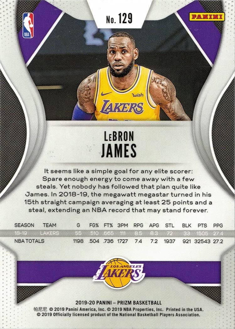 希少】2019-20 Lebron James HYPER PRIZM 2019-20 Panini Prizm Lebron