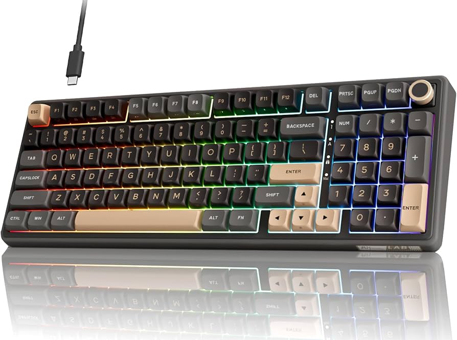 Amazon.com: RK ROYAL KLUDGE R98 Pro Wired Mechanical Keyboard, 96
