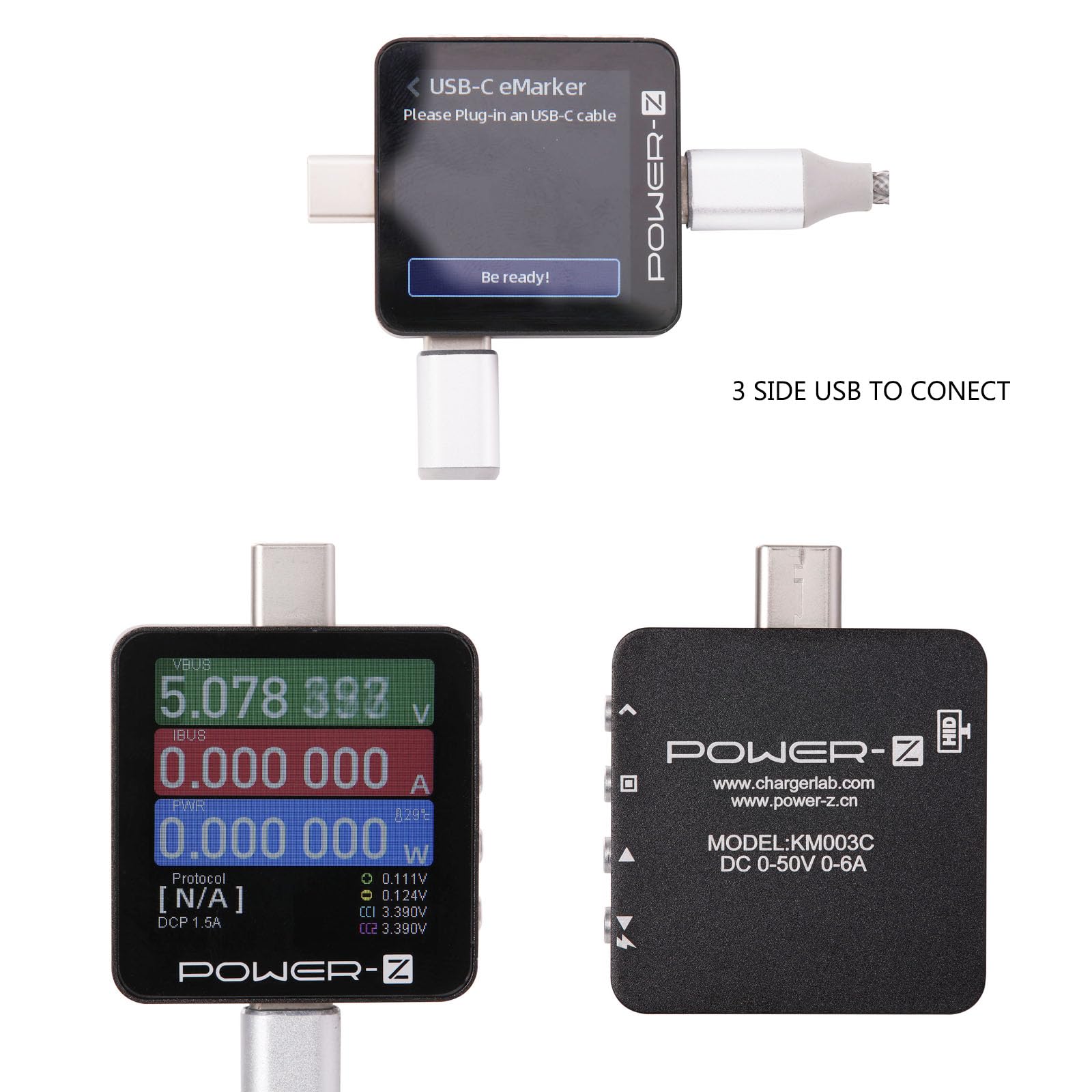 Amazon.co.jp: Power-Z KM003C ポータブル USB-C 高速充電テスター +