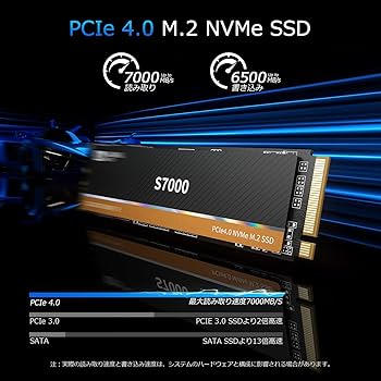 Amazon | SANZANG MASTER S7000 SSD 1TB NVMe M.2 PCIe Gen 4x4、M.2