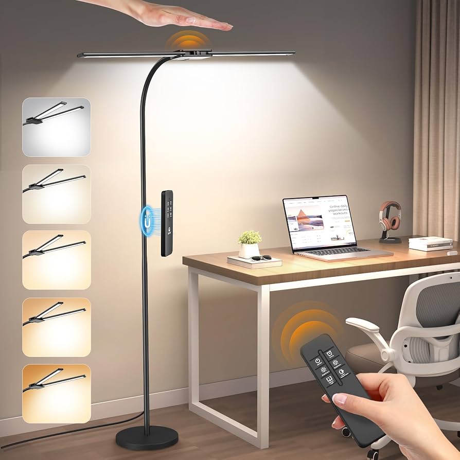 Syrinx LED Floor Lamp, 14W 2000LM Bright Floor Lamp for Office