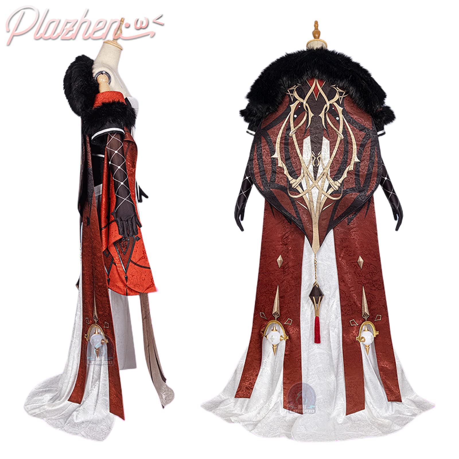 Amazon.co.jp: Plazhen 原神 淑女 シニョーラ コスプレ衣装 仮面