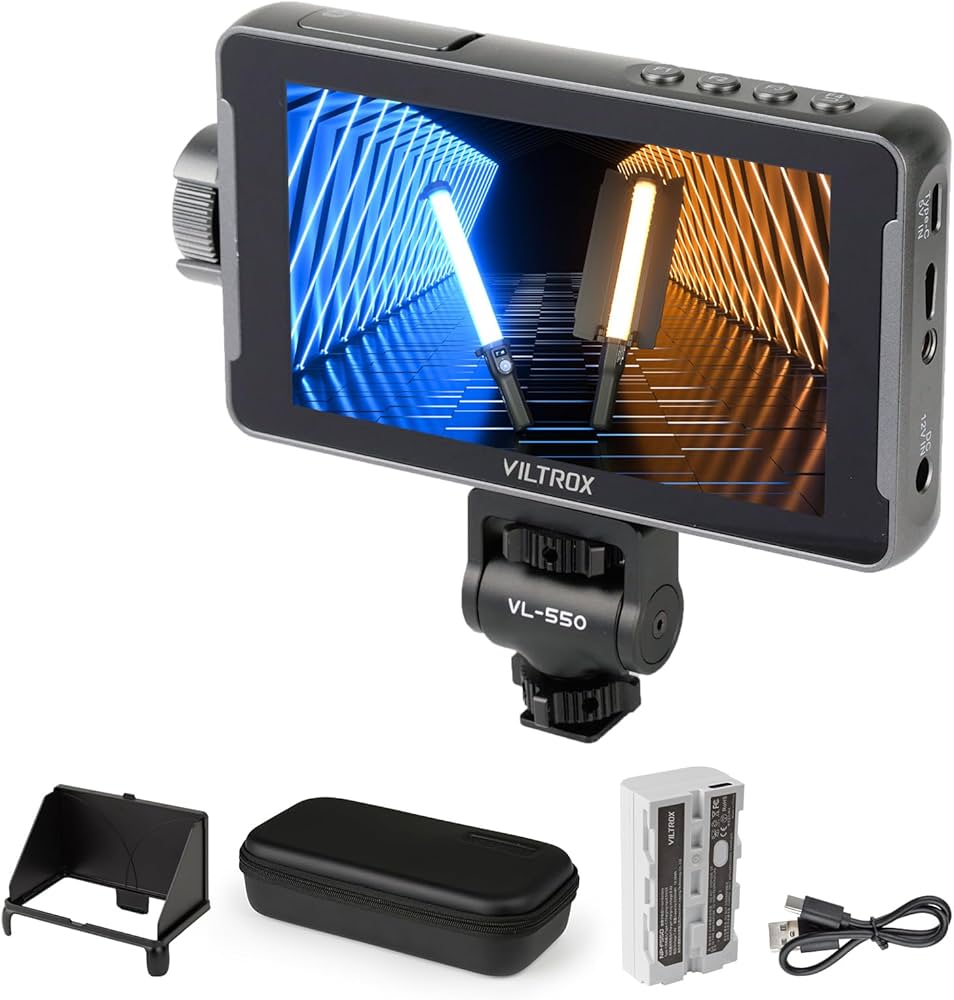 Amazon | VILTROX カメラモニター ビデオモニター DC-550 5.5inch 3D