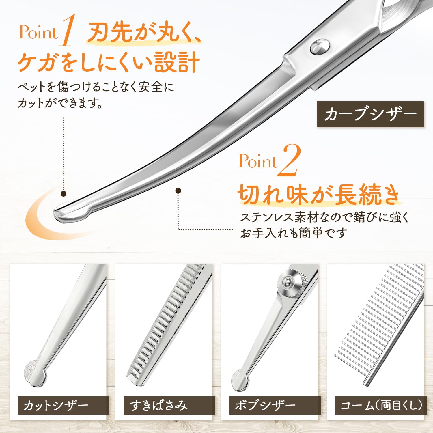 Amazon.co.jp: 【プロトリマー監修】 トリミング ハサミ カーブシザー